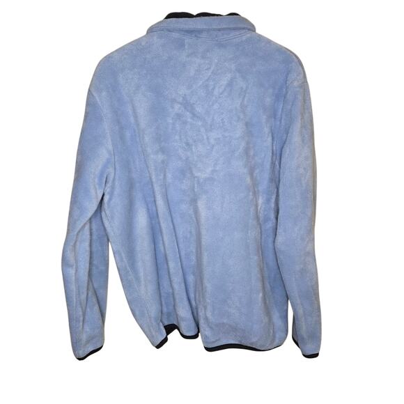 CAROLYN TAYLOR SPORT Blue Fleece Jacket L/G NWT 0257 - Picture 3 of 8